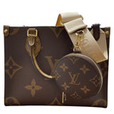ルイ・ヴィトン LOUIS VUITTON オンザゴーPM M46373 ブラウン モノグラム・リバース レディース ショルダーバッグ