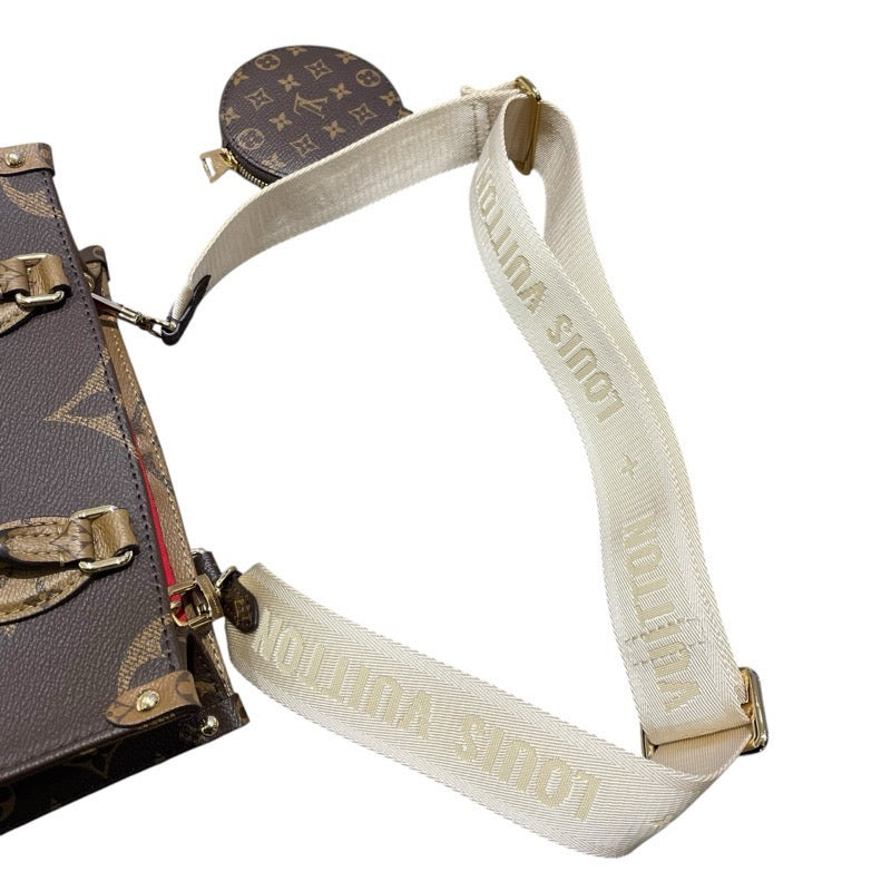 ルイ・ヴィトン LOUIS VUITTON オンザゴーPM M46373 ブラウン モノグラム・リバース レディース ショルダーバッグ