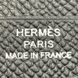 エルメス HERMES ベアンコンパクト B刻印 ブラック×シルバー金具 エプソン レディース 二つ折り財布