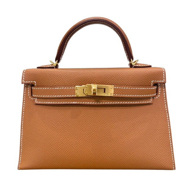 エルメス HERMES ミニケリー2 W刻印　(2024年製) ゴールド ゴールド金具 ヴォーエプソン レディース ハンドバッグ