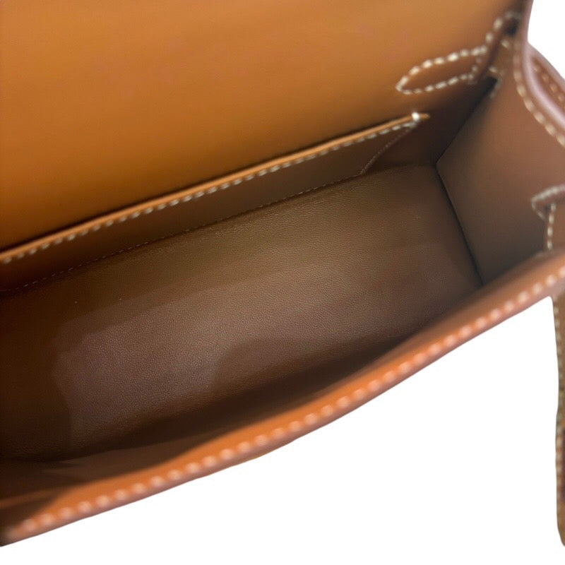 エルメス HERMES ミニケリー2 W刻印　(2024年製) ゴールド ゴールド金具 ヴォーエプソン レディース ハンドバッグ