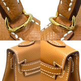 エルメス HERMES ミニケリー2 W刻印　(2024年製) ゴールド ゴールド金具 ヴォーエプソン レディース ハンドバッグ