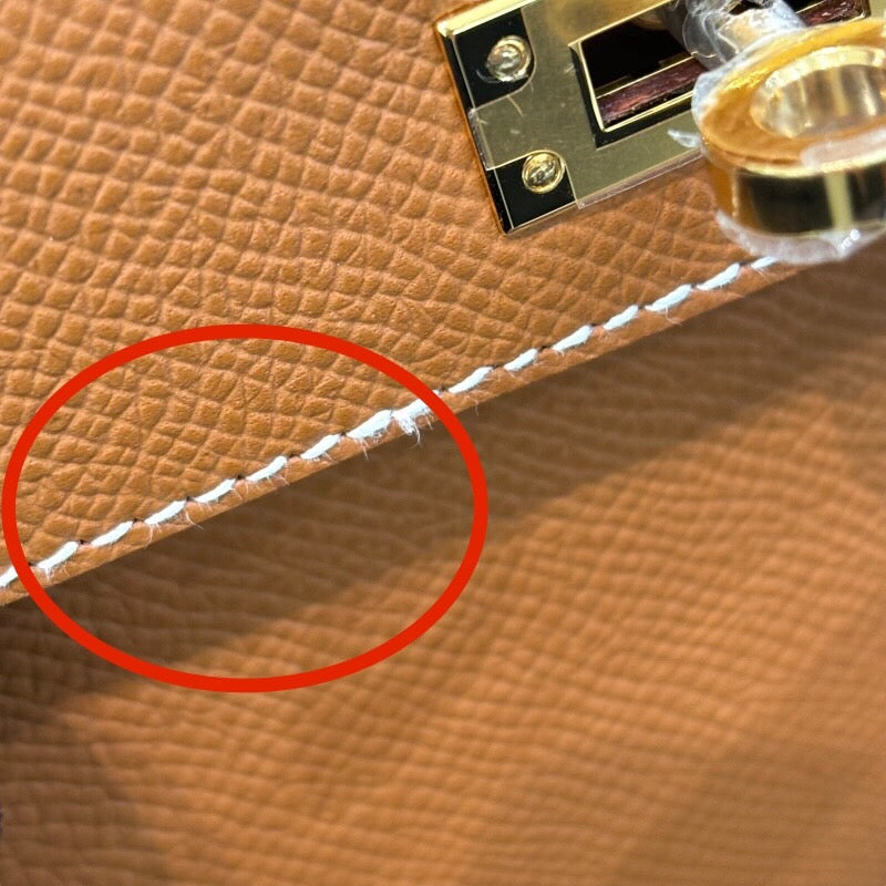 エルメス HERMES ミニケリー2 W刻印　(2024年製) ゴールド ゴールド金具 ヴォーエプソン レディース ハンドバッグ