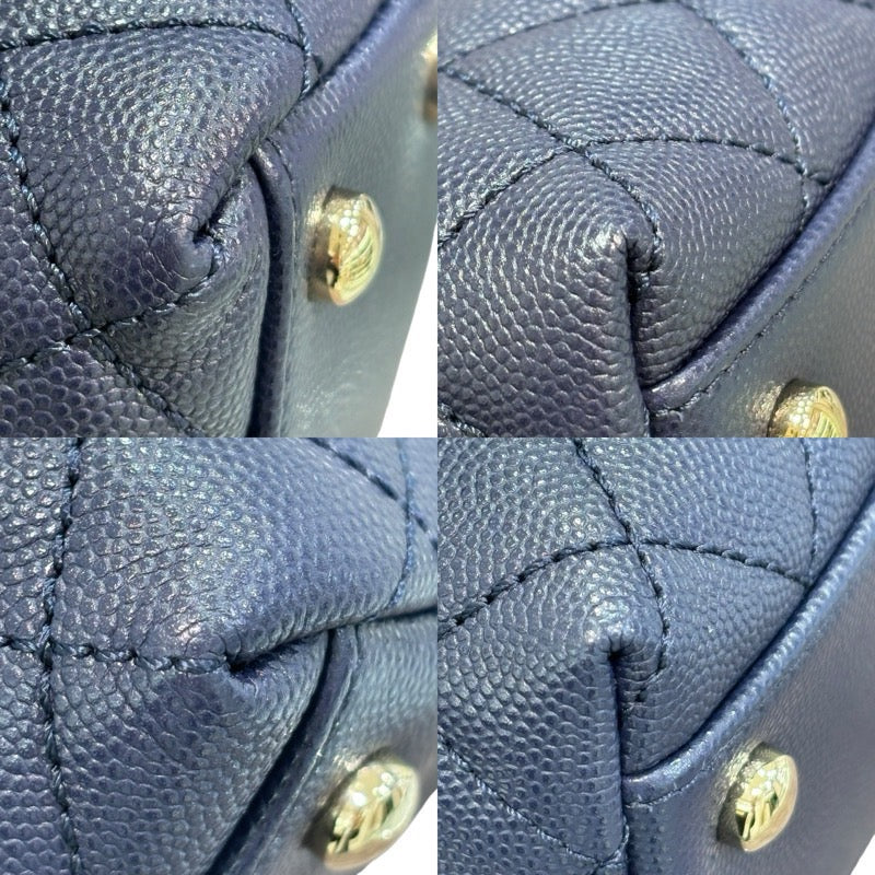 【Cartier】　ショルダーバッグ　濃紺色　ゴールド金具 Cartier】ショルダーバッグ濃紺色ゴールド金具
