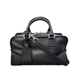 ロエベ LOEWE アマソナ28 35230N03 ブラック×シルバー金具 カーフ レディース ショルダーバッグ