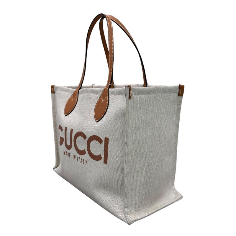 グッチ GUCCI プリントトートバッグ 772176 ベージュ×ブラウン
