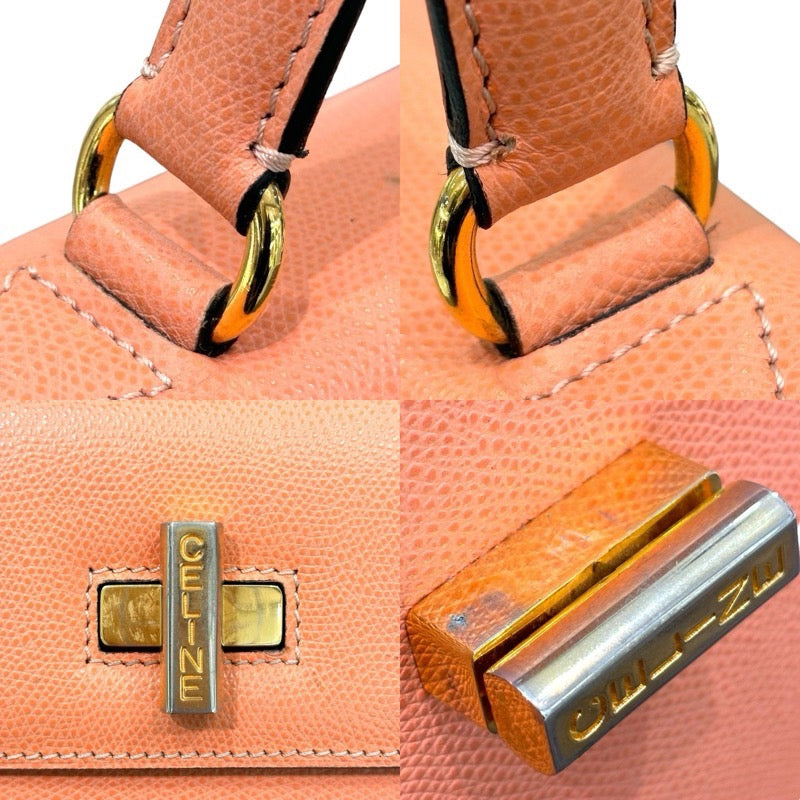 セリーヌ CELINE トップハンドルバッグ ピンク カーフ