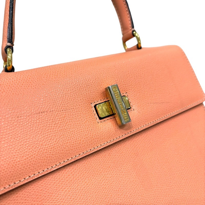 ン 大人気 新品 ノ セリーヌ CELINE トップハンドルバッグ ピンク カーフ バッグ