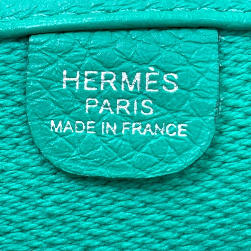 エルメス HERMES エブリン3 PM U刻印 バンブー×シルバー金具 トワル×トリヨンクレマンス レディース ショルダーバッグ