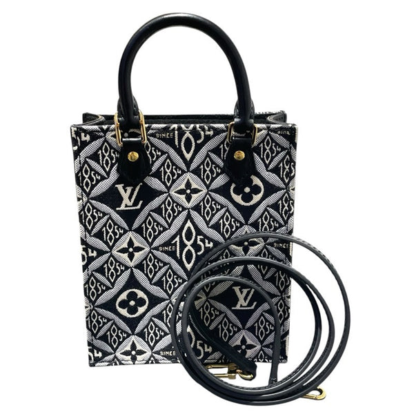 ルイ・ヴィトン LOUIS VUITTON プティット・サックプラ M80484 ノワール Since1854ジャカード レディース ショルダーバッグ