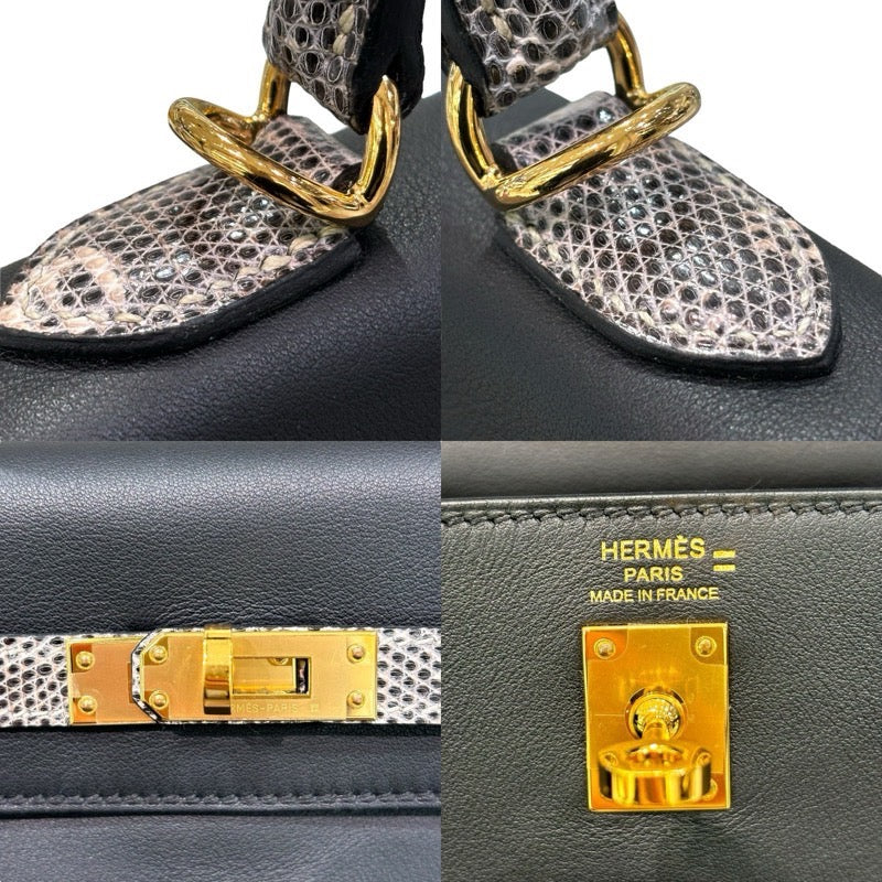 エルメス HERMES ケリー25 タッチ W刻印 ブラック×ゴールド金具