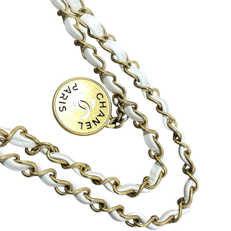 シャネル CHANEL CHANEL22スモールハンドバッグ AS3260 ホワイト　GD金具 シャイニーカーフ レディース ハンドバッグ