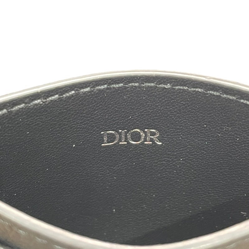 クリスチャン・ディオール Christian Dior オブリーク カードホルダー 2ESCH135YSE_H05E ブラック キャンバス/レザー レディース カードケース