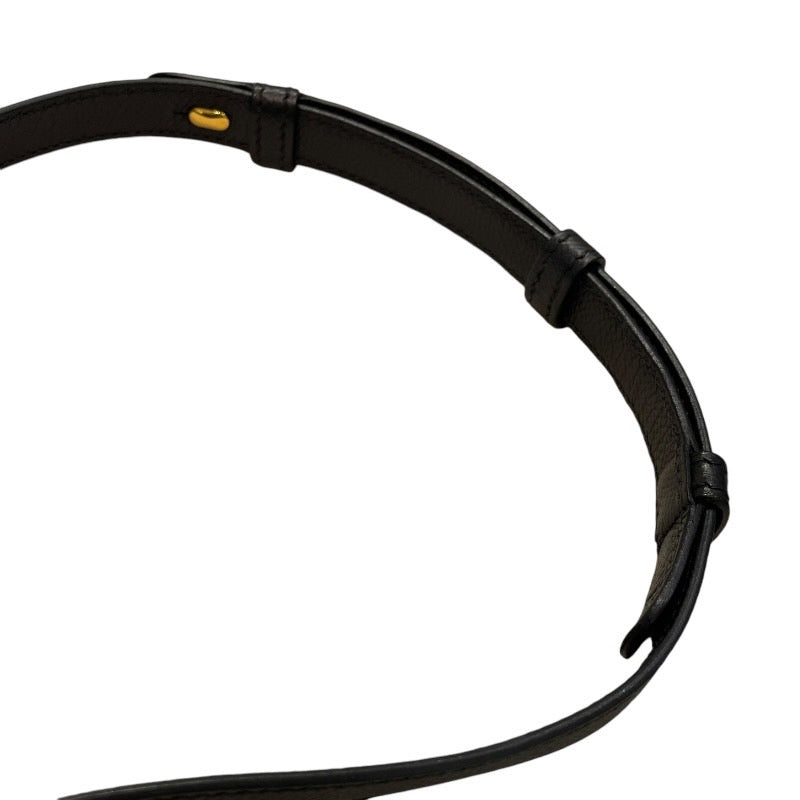 エルメス HERMES シェルシュ・ミディ25 A刻 ブラック/GD金具 エプソン レディース ショルダーバッグ