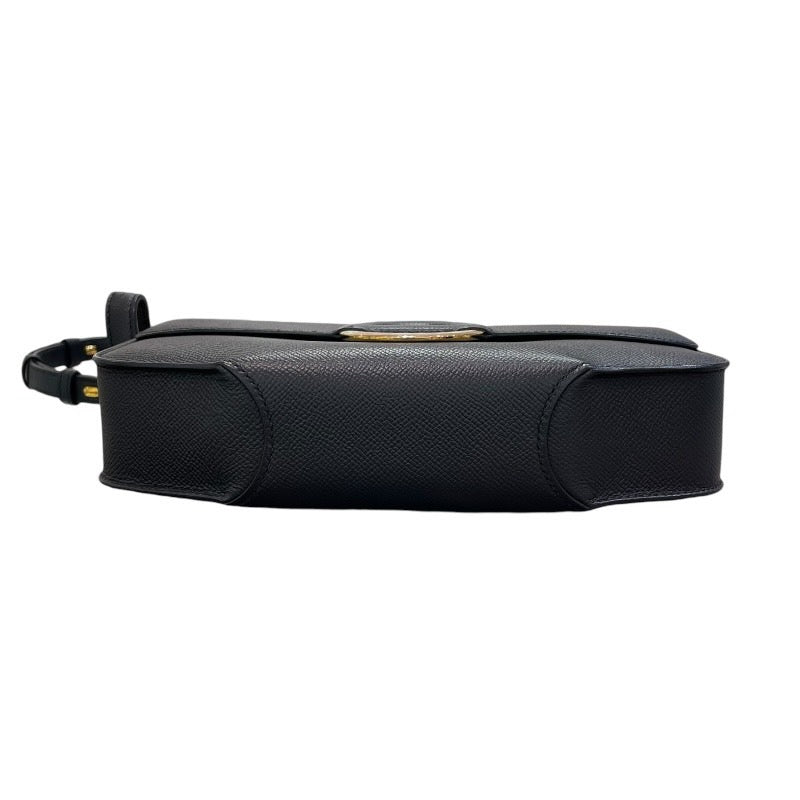 エルメス HERMES シェルシュ・ミディ25 A刻 ブラック/GD金具