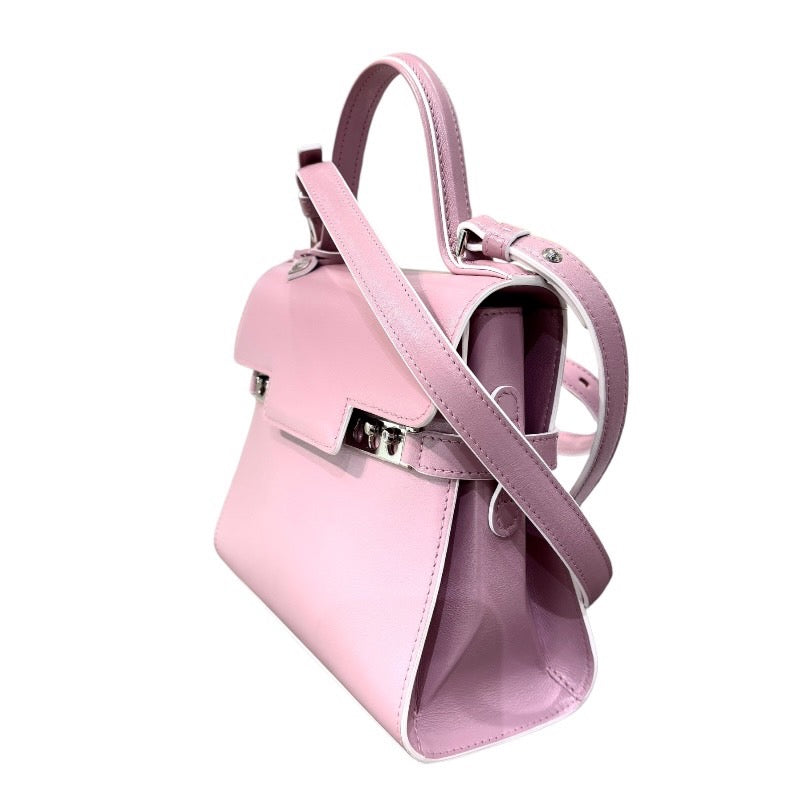 デルヴォー DELVAUX タンペートPM ピンク レザー レディース