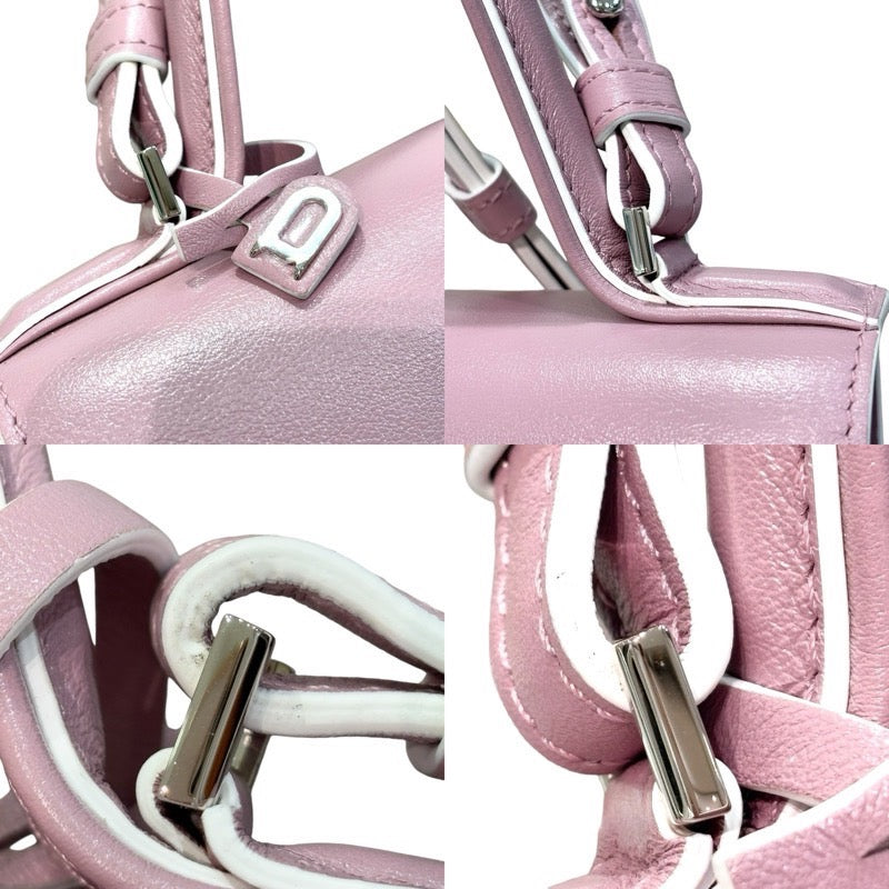 デルヴォー DELVAUX タンペートPM ピンク レザー レディース