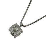 ダイヤネックレス トップpt900　チェーンpt850 ダイヤモンド ジュエリー