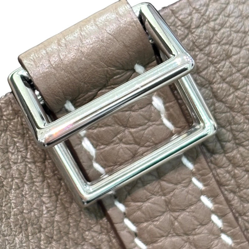 エルメス HERMES ピコタンロックMM Y刻印 エトゥープ/シルバー金具 トリヨン レディース ハンドバッグ