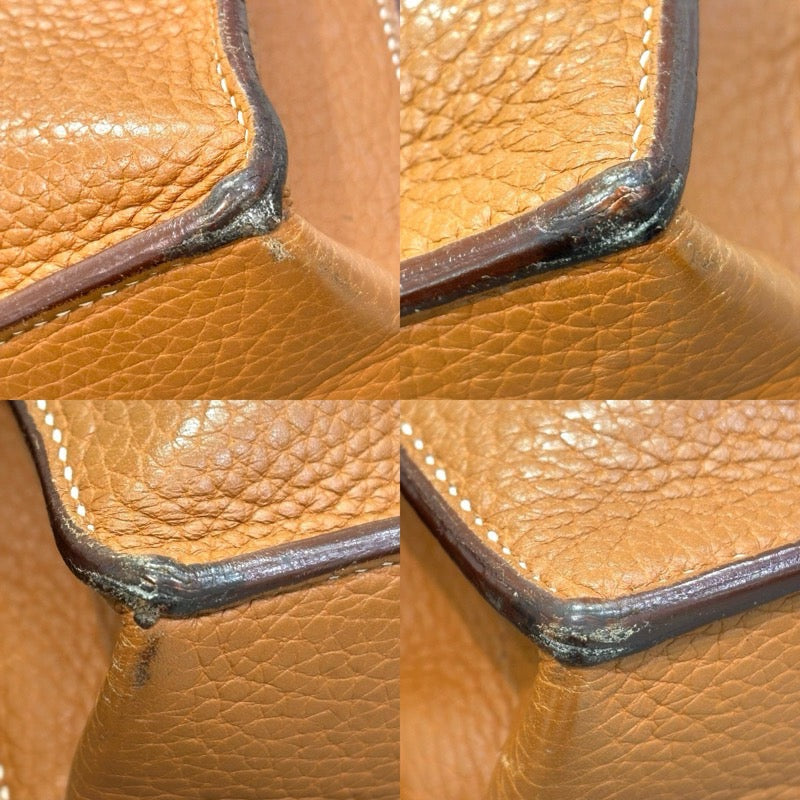 エルメス HERMES サックアデペッシュ27 □I刻 ゴールド/シルバー