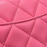 シャネル CHANEL マトラッセチェーンウォレット AP3745  ピンク ラムスキン ウォレットチェーン