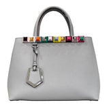 フェンディ FENDI プチトゥジュール 8BH253 ライトグレー レザー レディース ショルダーバッグ