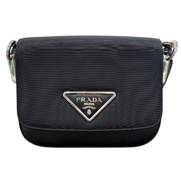 プラダ PRADA ショルダーバッグ 1BD263 ブラック×シルバー金具 ナイロン×レザー レディース ショルダーバッグ