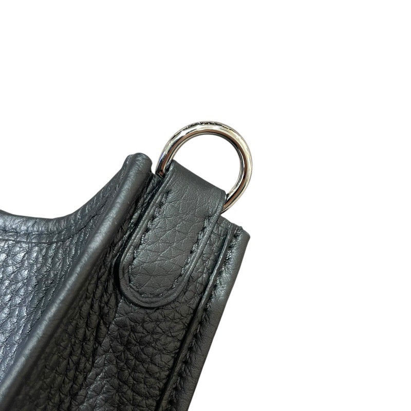 エルメス HERMES エヴリンTPM W刻 ブラック　SV金具 トリヨン レディース ショルダーバッグ