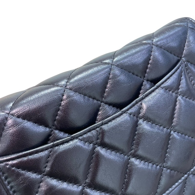 シャネル CHANEL 2.55 エンブロイダリー チェーンウォレット 25番台 ブラック/GD金具 カーフ レディース ショルダーバッグ