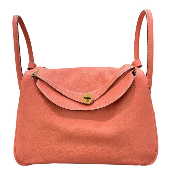エルメス HERMES リンディ34 □Q刻印 クレヴェット×ゴールド金具 トリヨンクレマンス レディース ショルダーバッグ