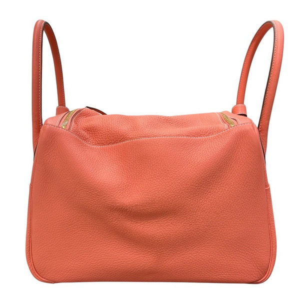 エルメス HERMES リンディ34 □Q刻印 クレヴェット×ゴールド金具 トリヨンクレマンス レディース ショルダーバッグ