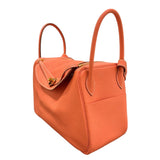 エルメス HERMES リンディ34 □Q刻印 クレヴェット×ゴールド金具 トリヨンクレマンス レディース ショルダーバッグ