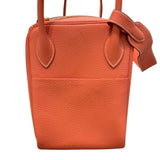 エルメス HERMES リンディ34 □Q刻印 クレヴェット×ゴールド金具 トリヨンクレマンス レディース ショルダーバッグ