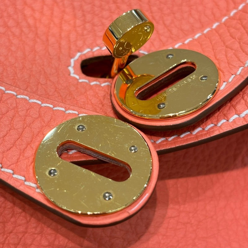 エルメス HERMES リンディ34 □Q刻印 クレヴェット×ゴールド金具 トリヨンクレマンス レディース ショルダーバッグ