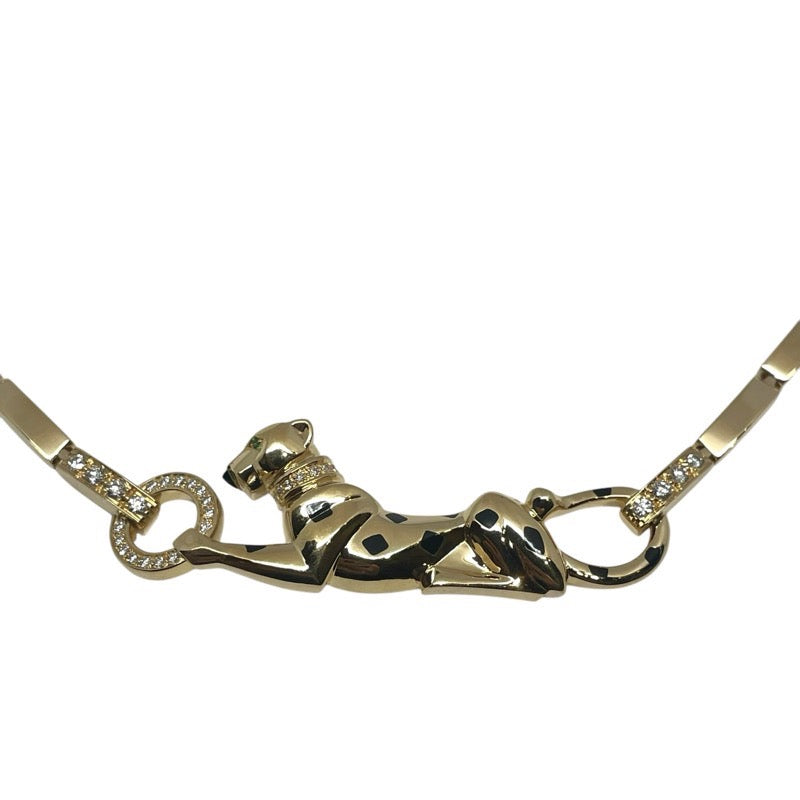 カルティエ Cartier パンテールドゥカルティエ ネックレス 750YG ダイヤモンド ジュエリー