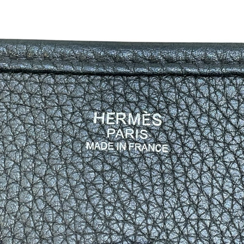 エルメス HERMES エブリン3GM T刻印 ブラック×シルバー金具 トリヨンクレマンス レディース ショルダーバッグ