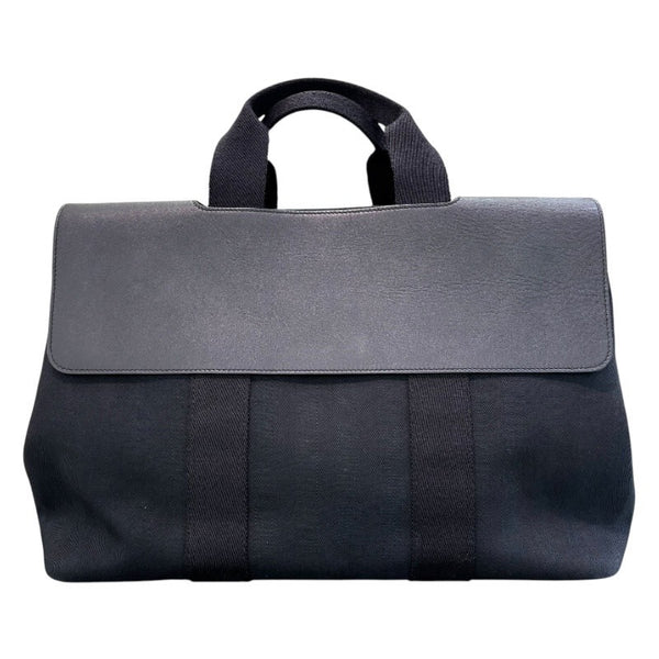 エルメス HERMES ヴァルパライソMM ブラック トワル レディース トートバッグ
