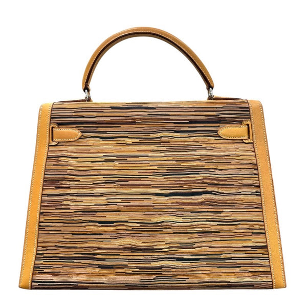 エルメス HERMES ケリー32 □D刻印 バレニア×シルバー金具 ヴィブラート レディース ショルダーバッグ