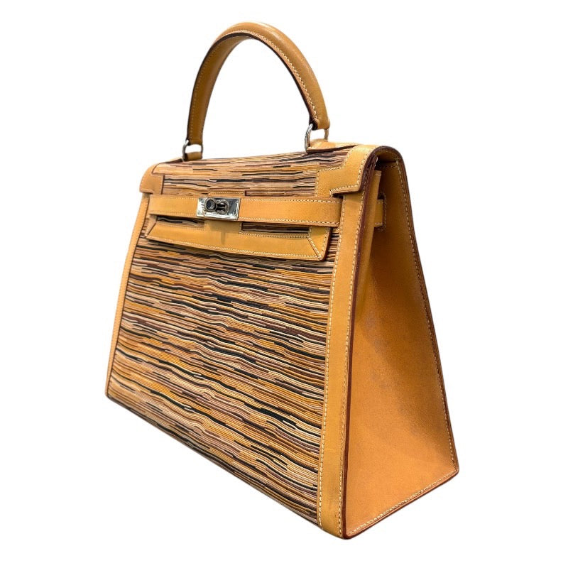 エルメス HERMES ケリー32 □D刻印 バレニア×シルバー金具 ヴィブラート レディース ショルダーバッグ