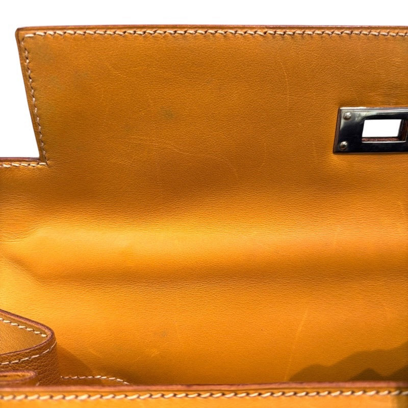 エルメス HERMES ケリー32 □D刻印 バレニア×シルバー金具 ヴィブラート レディース ショルダーバッグ