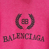 バレンシアガ BALENCIAGA ロゴタートルネックニットセーター XS ピンク ウール レディース ニット