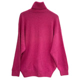 バレンシアガ BALENCIAGA ロゴタートルネックニットセーター XS ピンク ウール レディース ニット