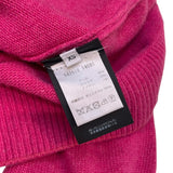 バレンシアガ BALENCIAGA ロゴタートルネックニットセーター XS ピンク ウール レディース ニット
