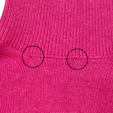 バレンシアガ BALENCIAGA ロゴタートルネックニットセーター XS ピンク ウール レディース ニット