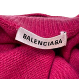 バレンシアガ BALENCIAGA ロゴタートルネックニットセーター XS ピンク ウール レディース ニット
