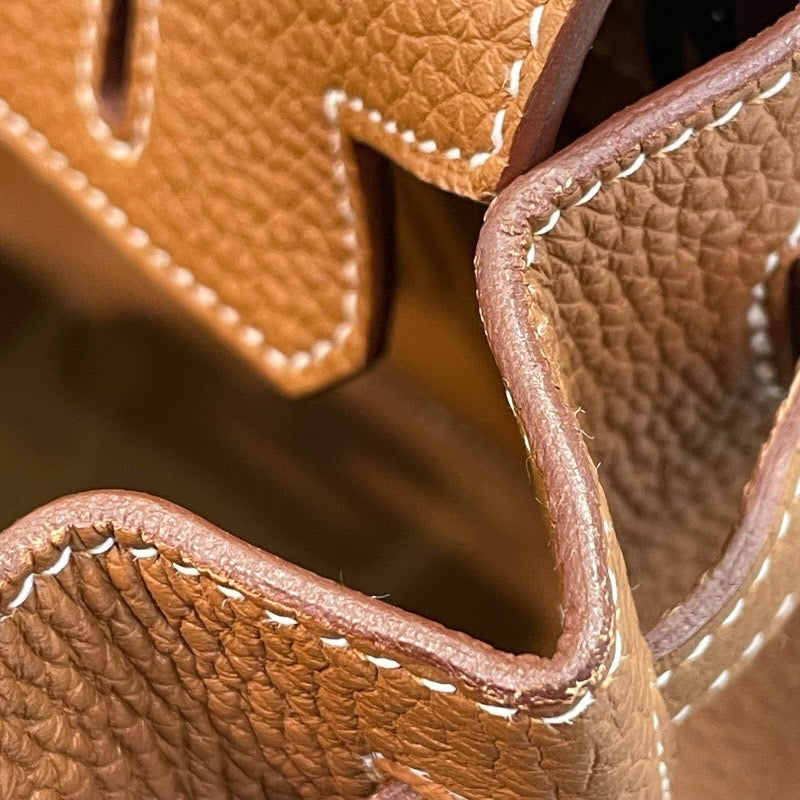 エルメス HERMES バーキン25 Y刻 ゴールド シルバー金具 トゴ レディース ハンドバッグ