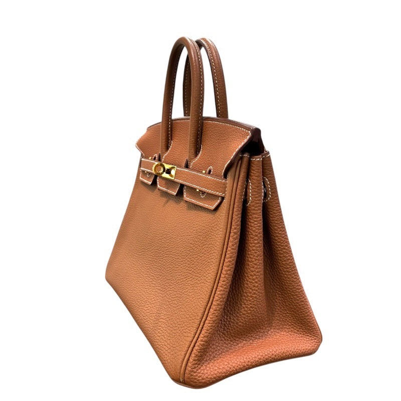 エルメス HERMES バーキン25 B刻印 ゴールド トゴ トゴ、GD色金具 ユニセックス ハンドバッグ