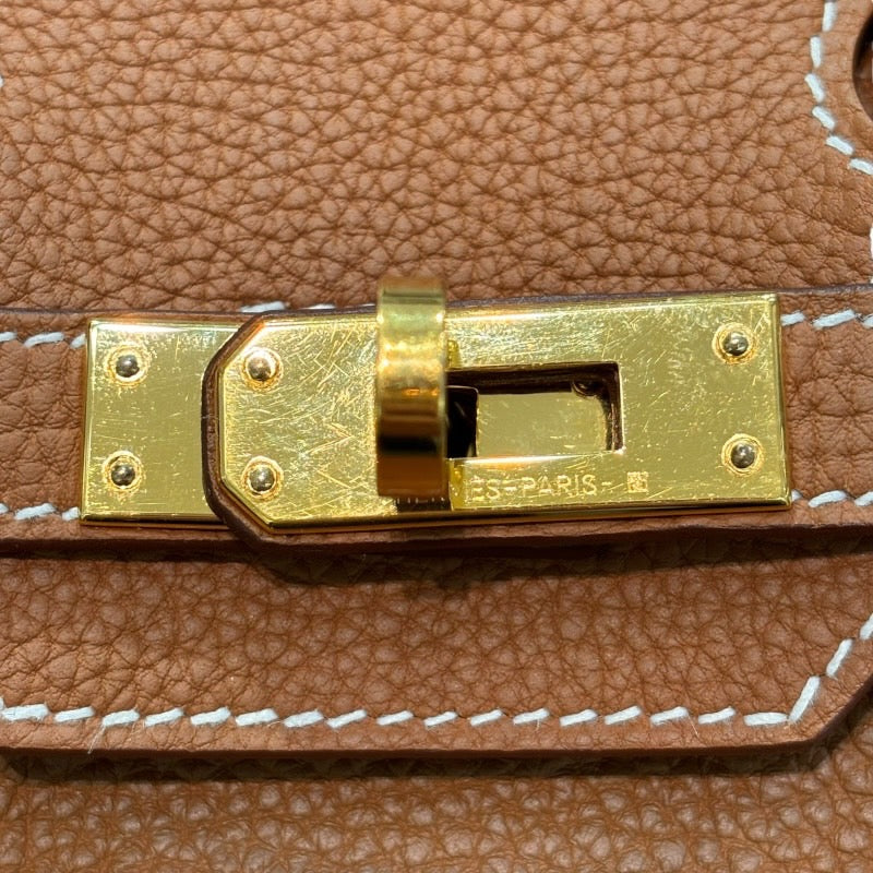 エルメス HERMES バーキン25 B刻印 ゴールド トゴ トゴ、GD色金具 ユニセックス ハンドバッグ