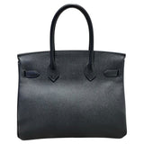 エルメス HERMES バーキン30 Ｂ刻 ブラック　SV金具 エプソン レディース ハンドバッグ