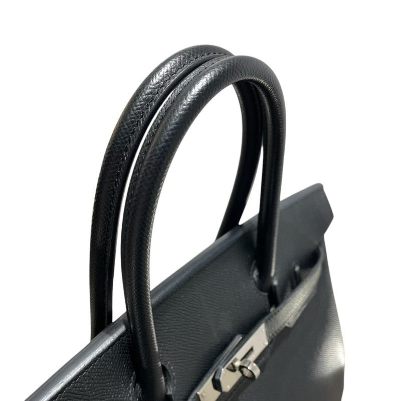 エルメス HERMES バーキン30 Ｂ刻 ブラック　SV金具 エプソン レディース ハンドバッグ